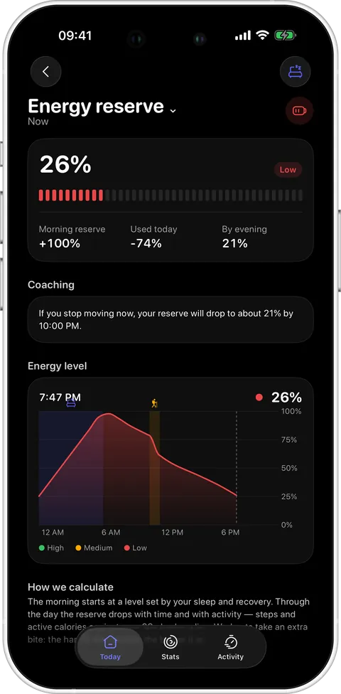 Energy in Podo 1.0.3