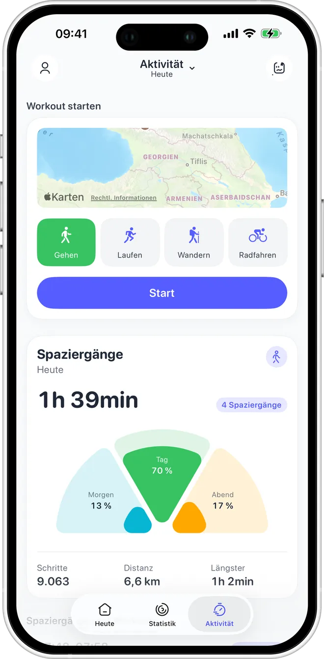 Jeder Spaziergang findet sich selbst — Podo-Screenshot