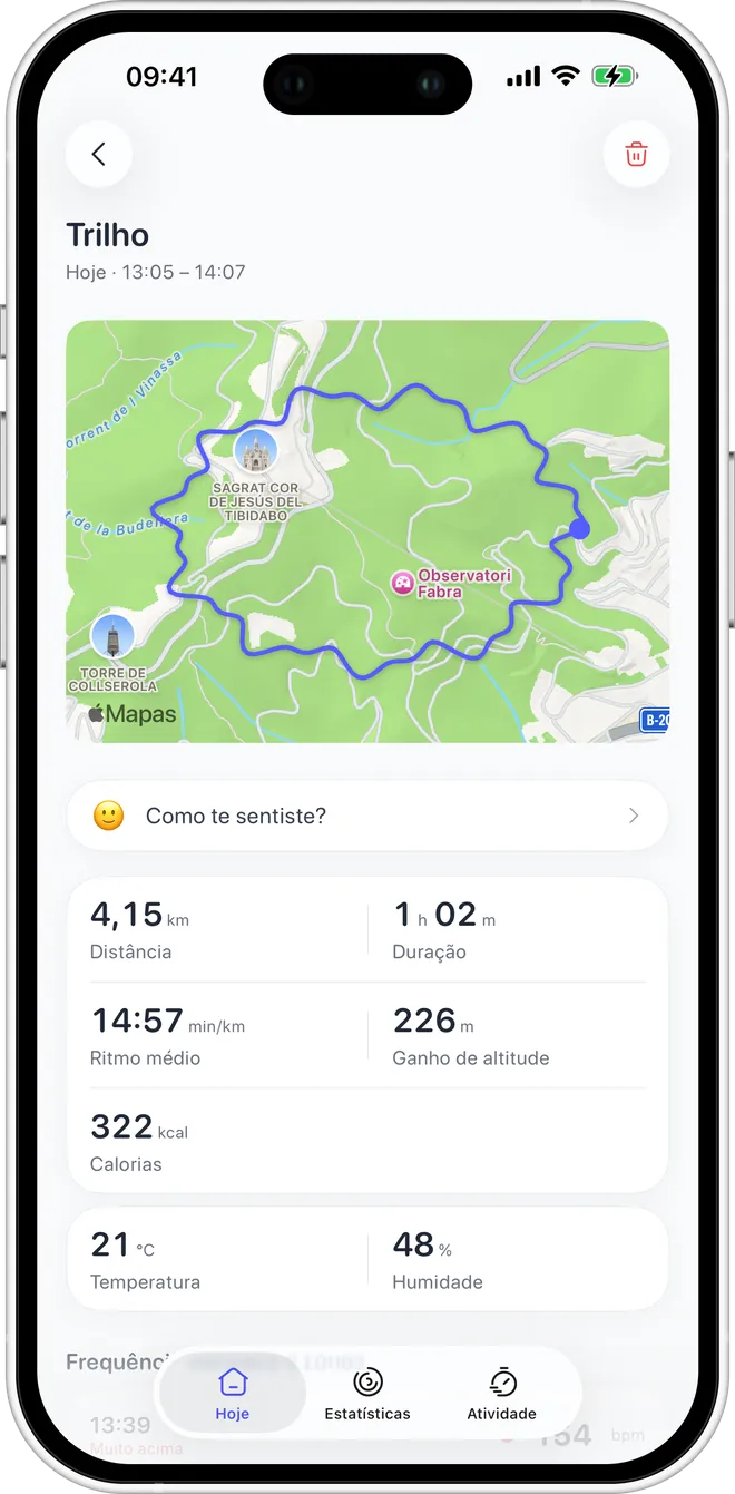 Caminhadas, trilhas e pedaladas com GPS — Captura de tela do Podo